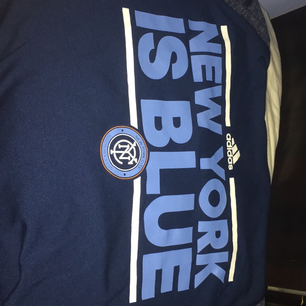 Adidas New York is blue jersey
